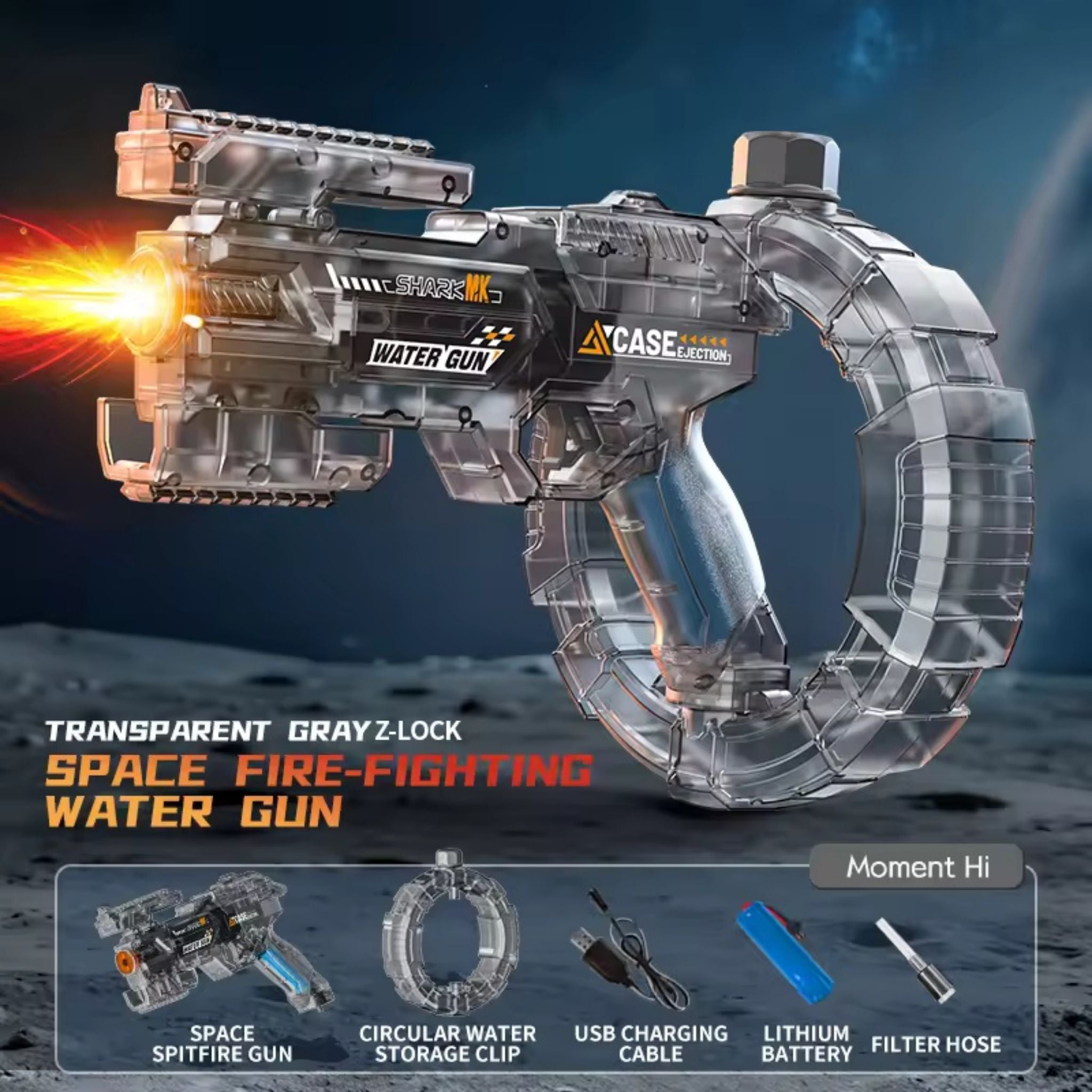 42cm Automatic Electric Water Blaster for Outdoor Beach & Pool Fun - Web Luxes