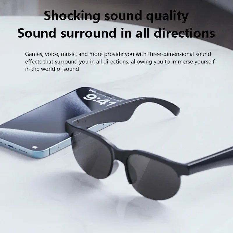 AI Smart Bluetooth Glasses - Voice Recording & Translation