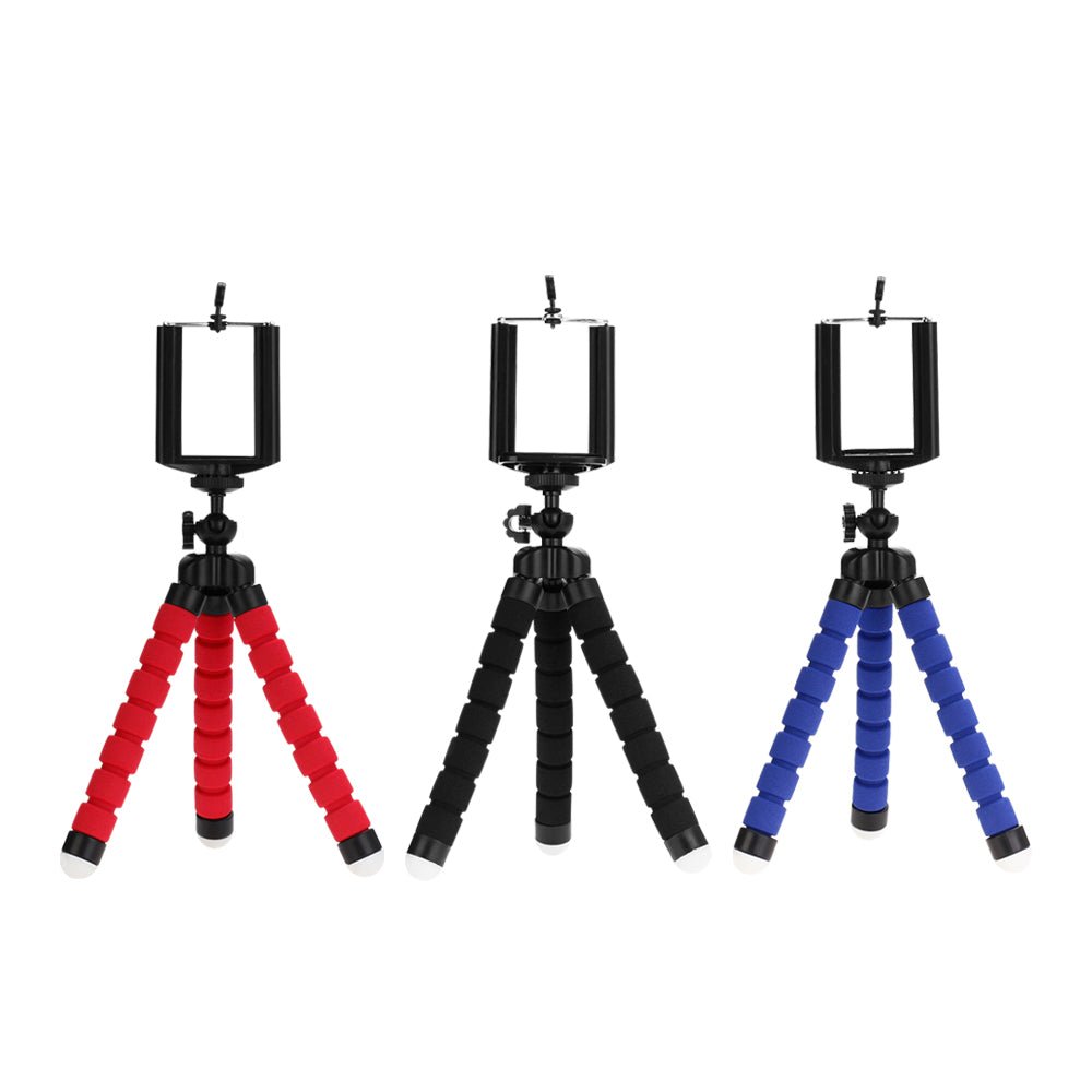 Flexible Mini Tripod for Phone & Camera with Smartphone Holder, Ball Head & Bluetooth Remote - Web Luxes