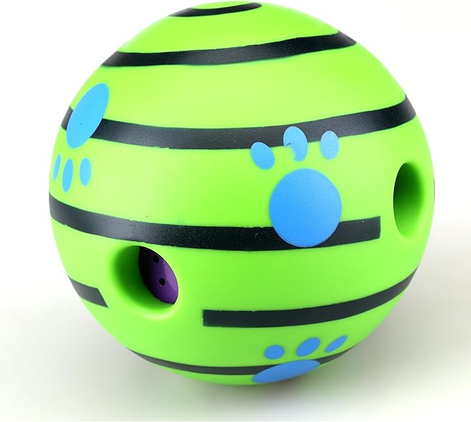 Interactive Giggle Dog Ball Toy, Wobble Treat Dispensing Ball with Fun Sounds for Small, Medium & Large Dogs - WebLuxes Store