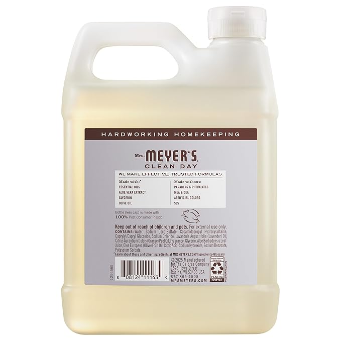 Lavender Foaming Hand Soap Refill 33 fl oz Plant-Based Liquid Hand Wash for Kitchen & Bathroom, Moisturizing Formula - WebLuxes Store