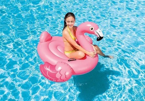Inflatable Flamingo Pool Float for Kids – Portable Swimming Pool Float Toy - Web Luxes