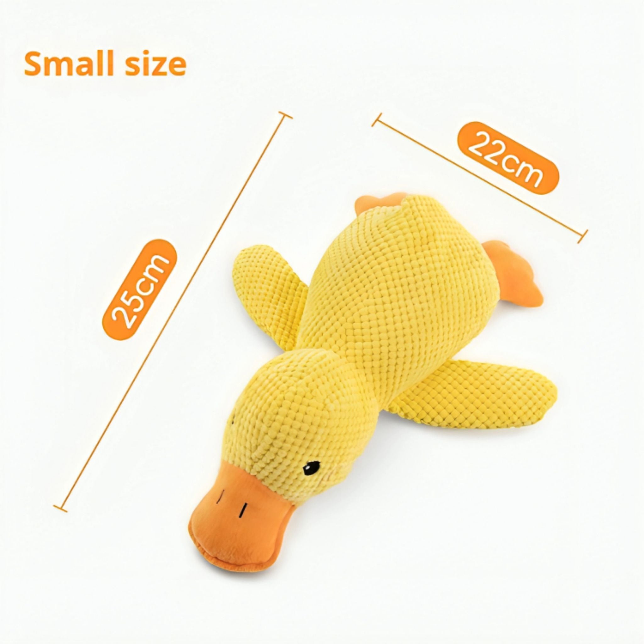 Plush Duck Dog Toy with Squeaker Bite Resistant Chew & Teeth Grinding Toy - Web Luxes