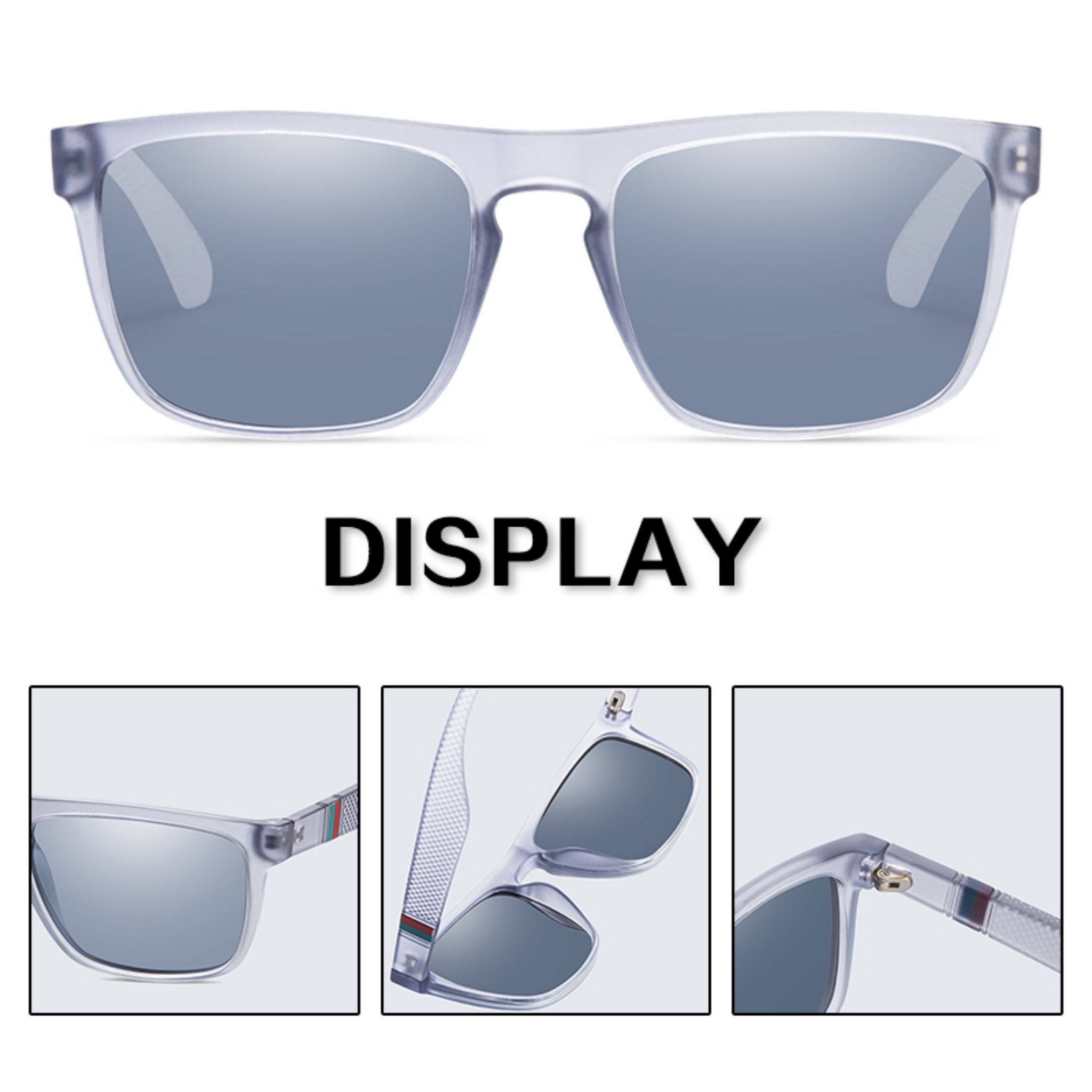 Vintage Square Polarized Sunglasses for Men & Women UV400 Retro Driving Eyewear - Web Luxes