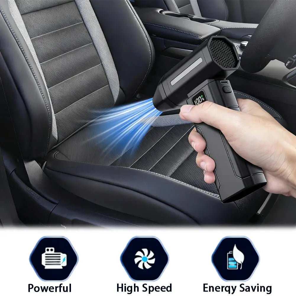 X8 Brushless Turbo Jet Fan Blower – 150,000 RPM Cordless Electric Air Duster, Rechargeable High-Speed Dust Cleaner for PC, Keyboard, Car & Home - Web Luxes
