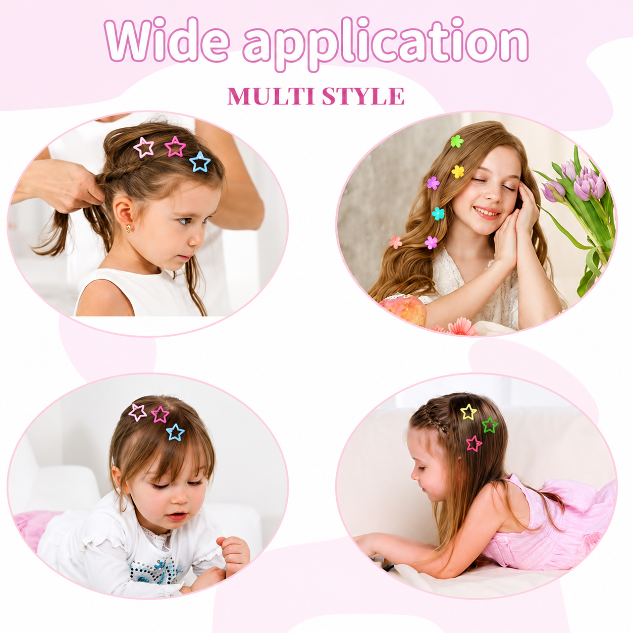 100PCS Colorful Star Hair Clips for Girls & Women – Mini Metal Snap Hair Barrettes, Cute Y2K Hair Accessories