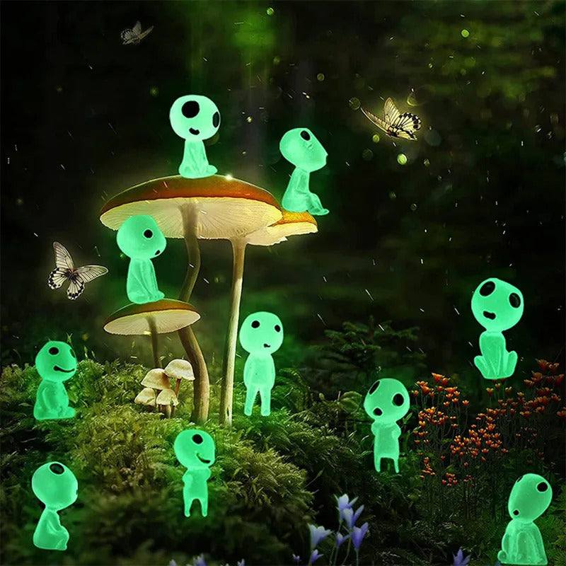 10pcs Luminous Ghost Glow Garden Decor Fairy Miniatures