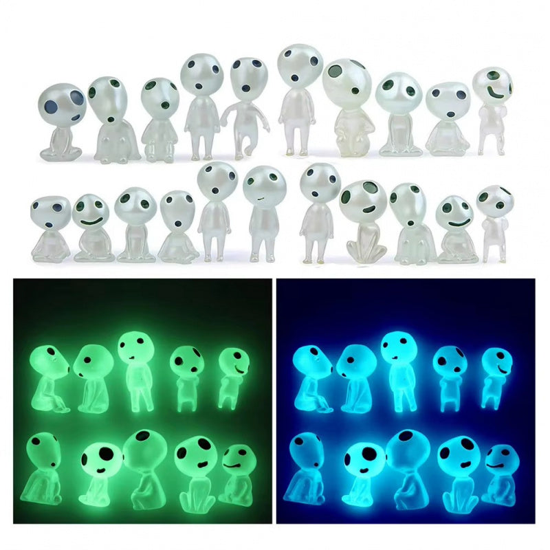 10pcs Luminous Ghost Glow Garden Decor Fairy Miniatures