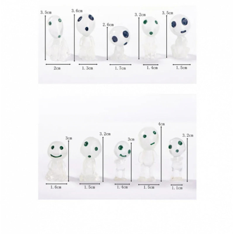 10pcs Luminous Ghost Glow Garden Decor Fairy Miniatures