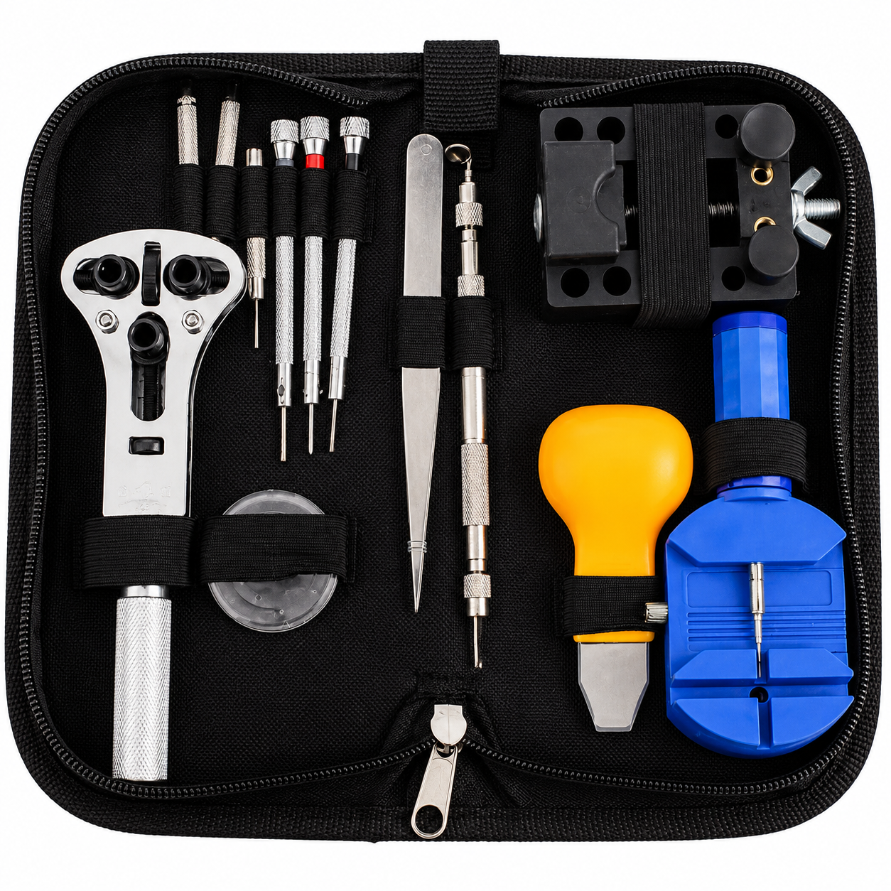 13PCS Watch Repair Tool Kit with Link Remover, Spring Bar Tool & Watch Case Opener