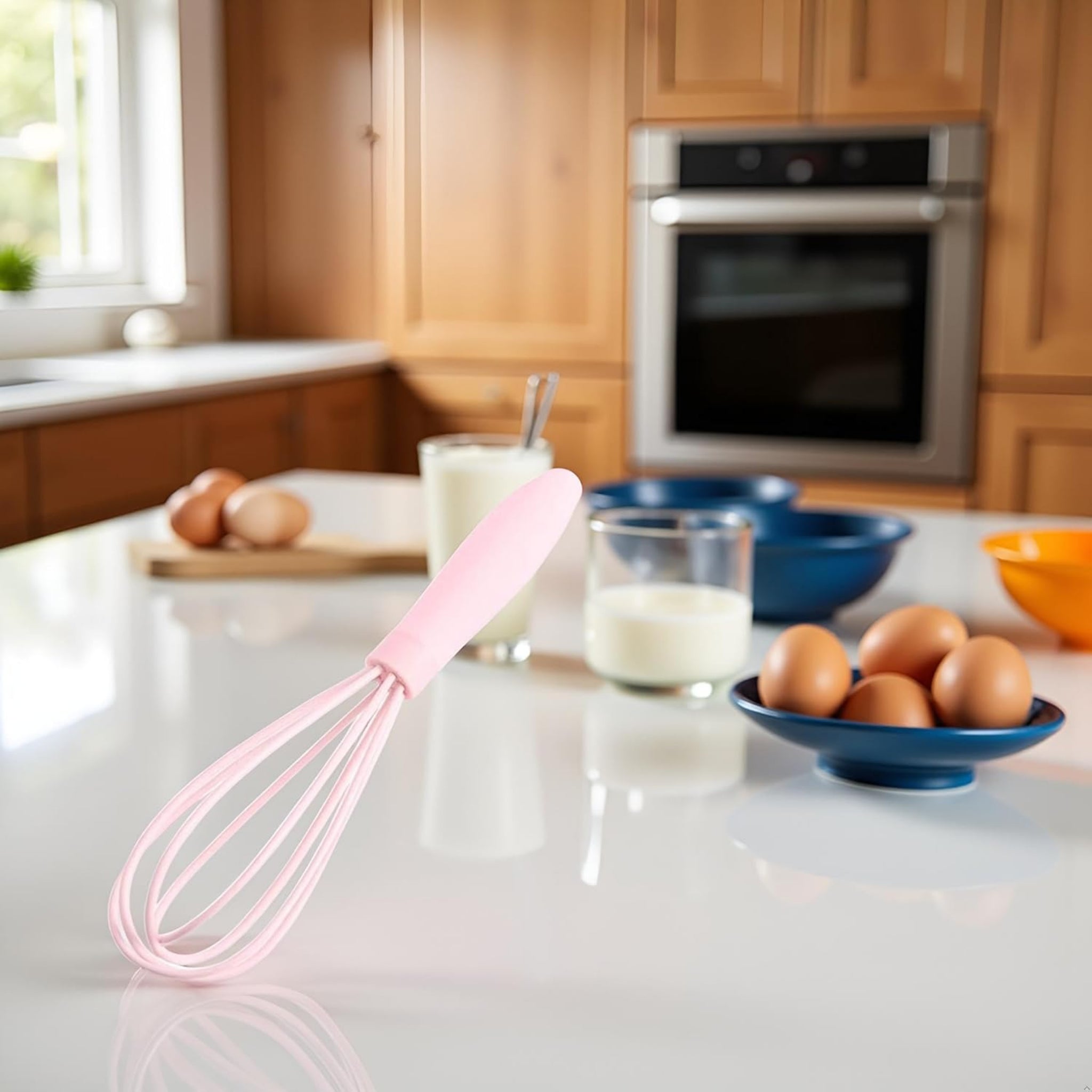 1Pc Pink Multifunctional Egg Whisks,Manual Egg Beaters Mini Egg Mixers Egg Stirrers,Creative Cream Whisks Kitchen Utensils Baking Tools, Cooking Utensils,Kitchen and Dining, Easy to Use,Small Size