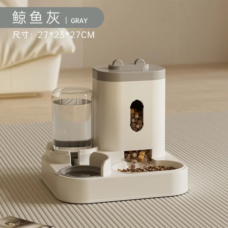 2-in-1 Automatic Pet Feeder and Water Dispenser, 2L Capacity Food Storage Bowl for Dogs, Cats, Puppies & Small Pets - WebLuxes Store