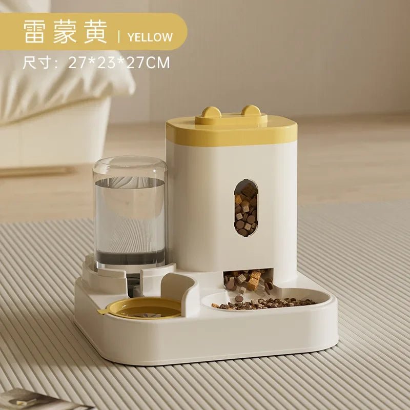 2-in-1 Automatic Pet Feeder and Water Dispenser, 2L Capacity Food Storage Bowl for Dogs, Cats, Puppies & Small Pets - WebLuxes Store