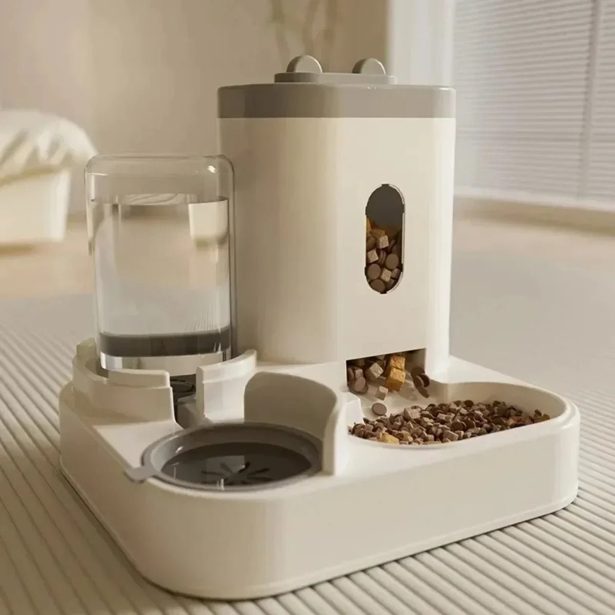 2-in-1 Automatic Pet Feeder and Water Dispenser, 2L Capacity Food Storage Bowl for Dogs, Cats, Puppies & Small Pets - WebLuxes Store