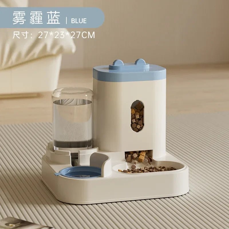 2-in-1 Automatic Pet Feeder and Water Dispenser, 2L Capacity Food Storage Bowl for Dogs, Cats, Puppies & Small Pets - WebLuxes Store