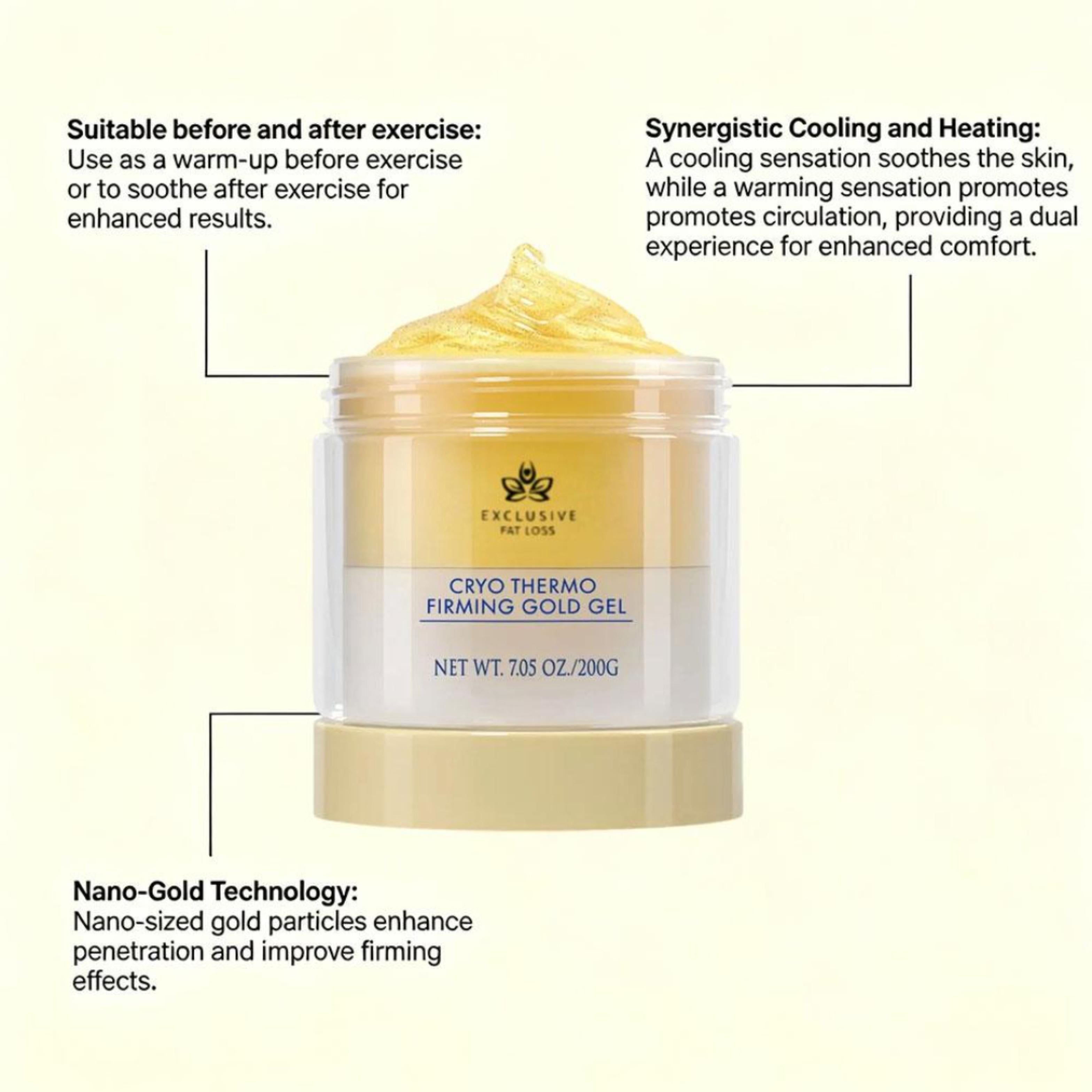 200g Firming Gold Gel Moisturizing Body Care Cream