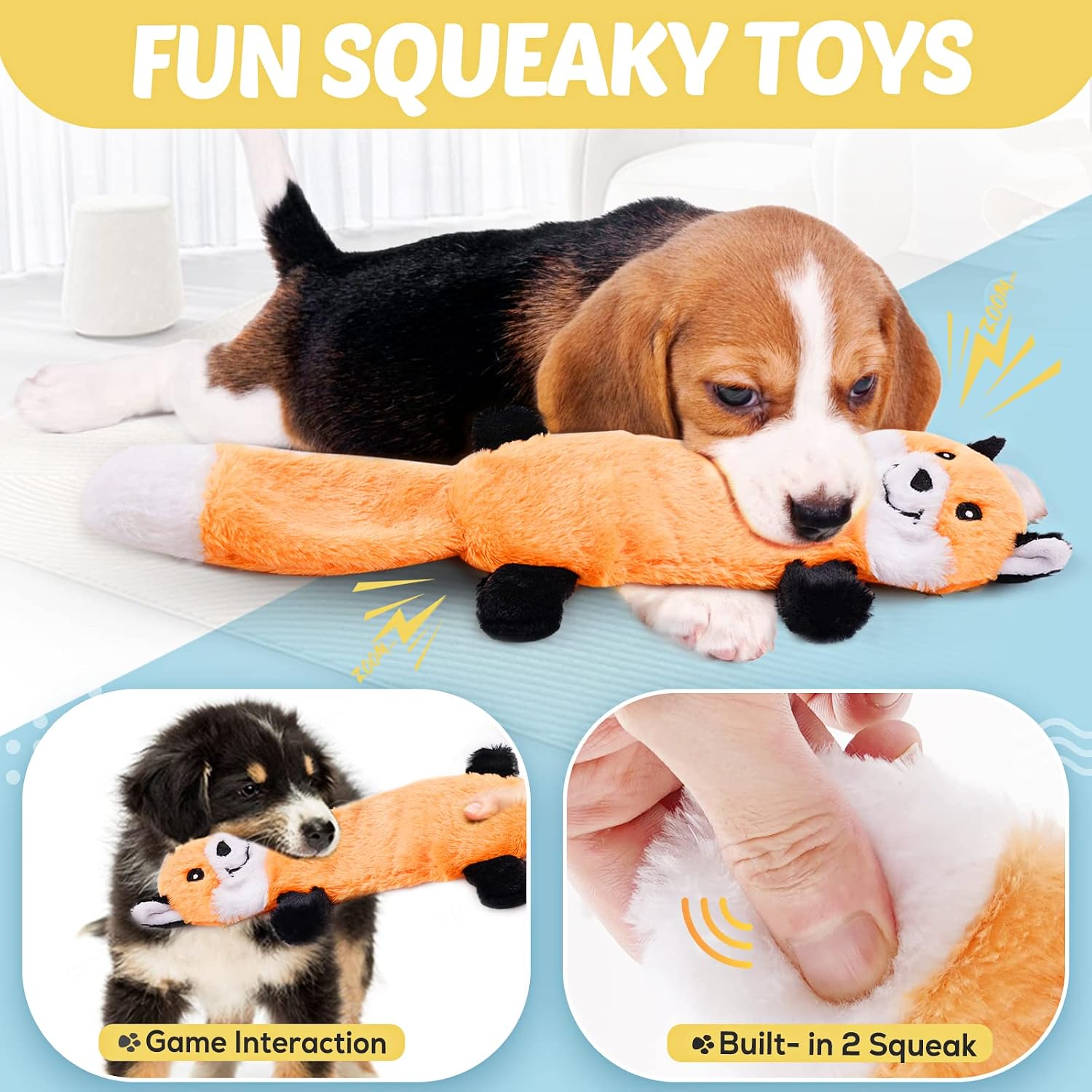 21PCS Puppy Chew Toys Set for Small Dogs with Rope Toys, Squeaky Plush Toys & Treat Ball