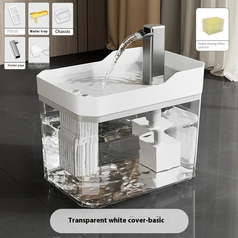 2L Automatic Pet Water Fountain, Large Capacity Filtered Water Dispenser for Cats, Dogs, Puppies & Small Pets - WebLuxes Store