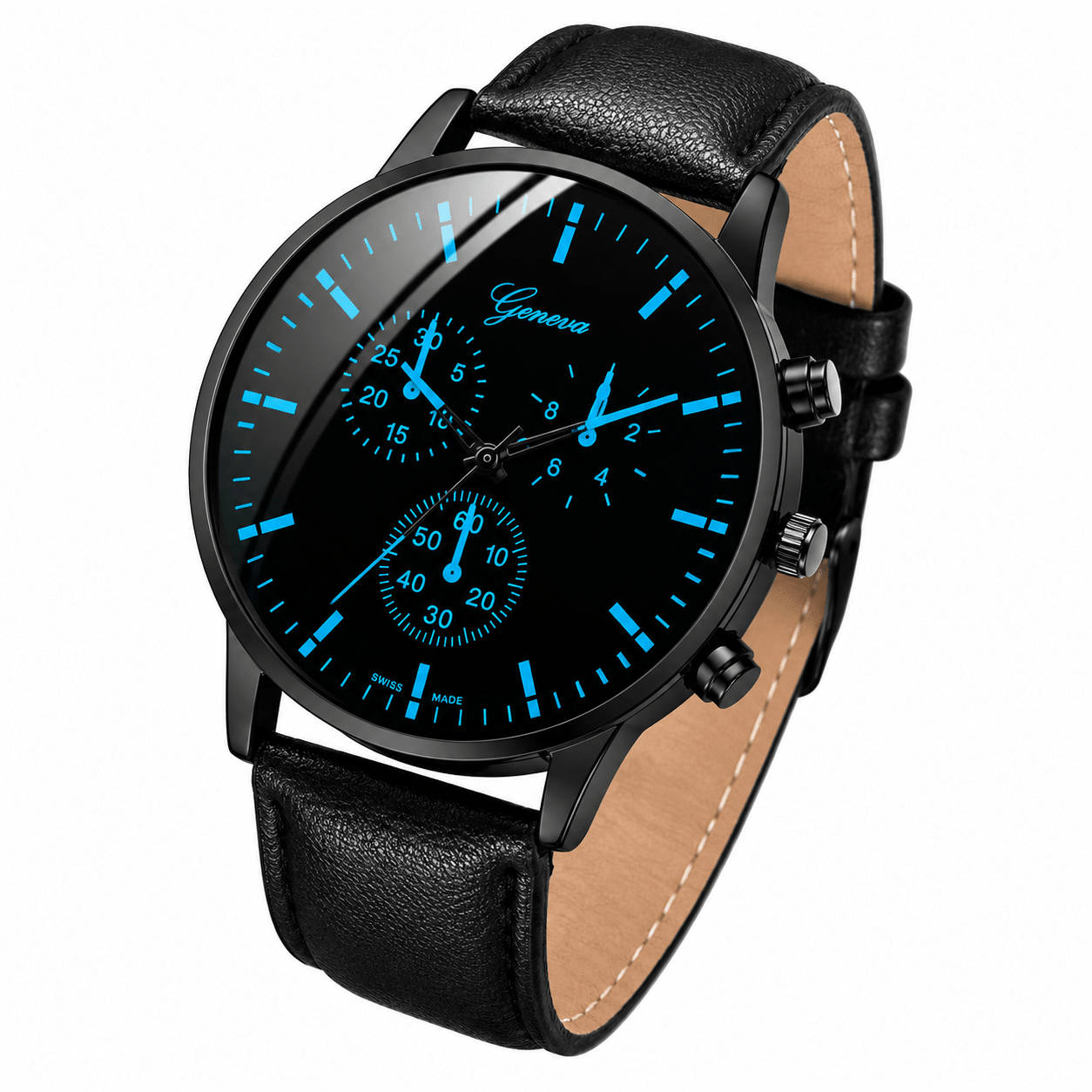 3-Piece Men's Quartz Watch, Bracelet & Necklace Gift Set - Web Luxes
