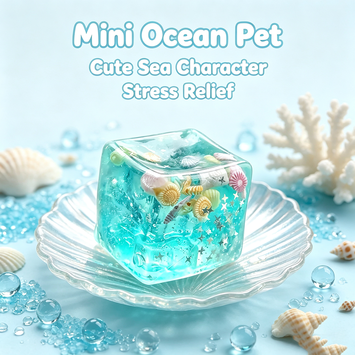 3D Cube Squishy Toy Soft Sensory Fidget Stress Relief