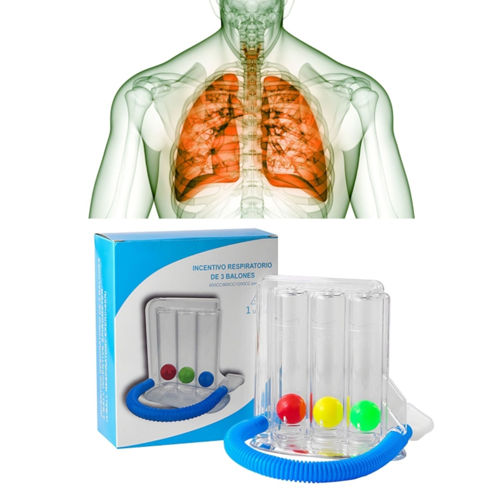 3 & 4 Ball Breathing Trainer Respiratory Lung Exercise Device for Breath Training - Web Luxes