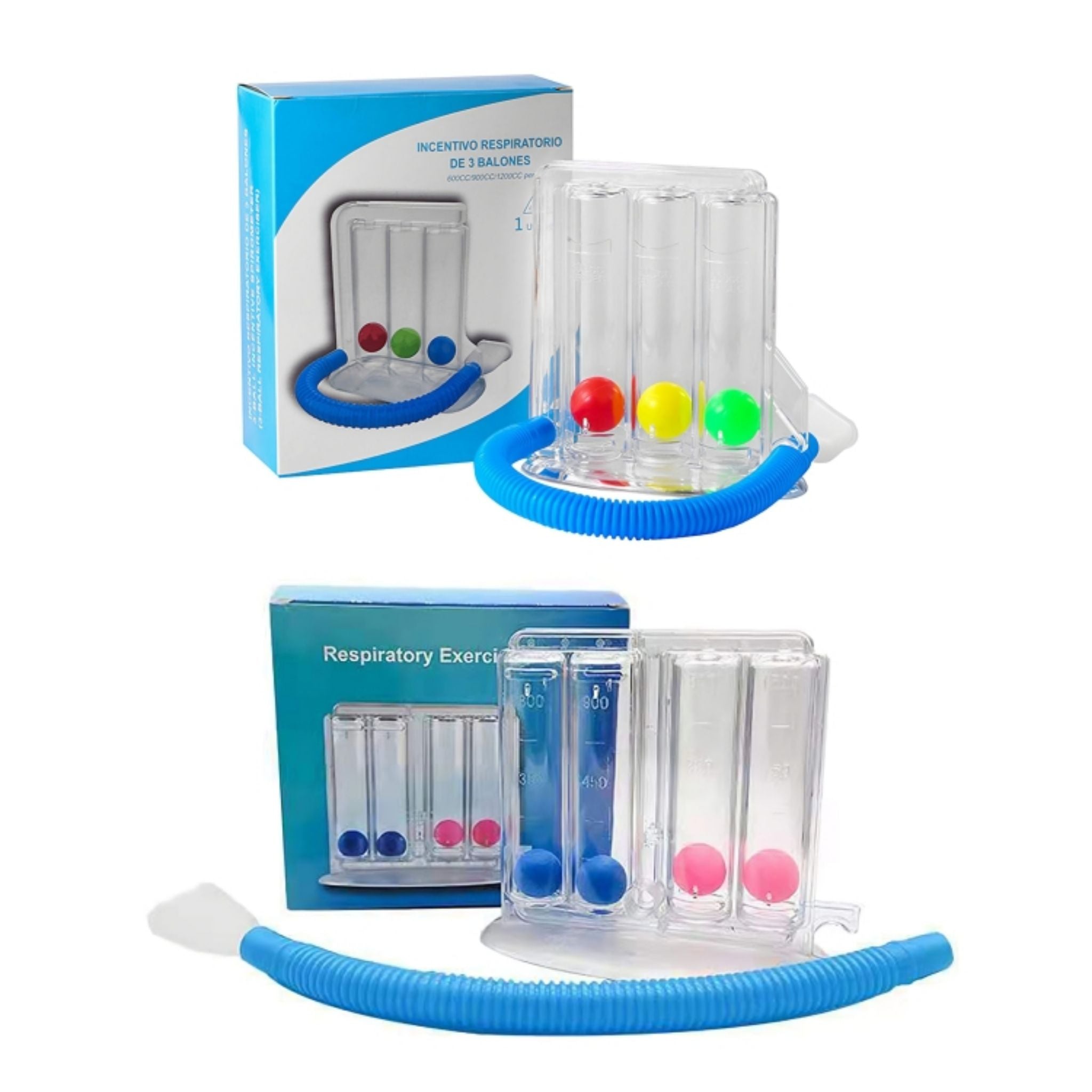 3 & 4 Ball Breathing Trainer Respiratory Lung Exercise Device for Breath Training - Web Luxes