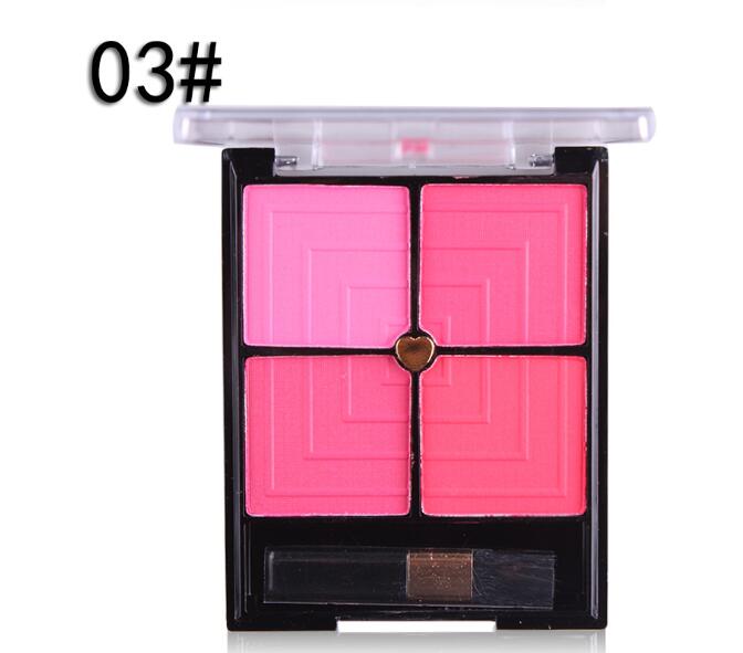 4-Color Blush Palette for Natural Contour, Radiant Cheeks & Long-Lasting Versatile Makeup - WebLuxes Store