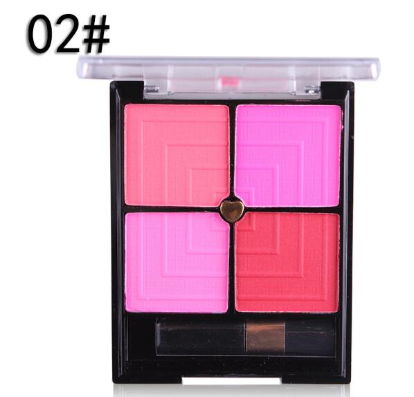 4-Color Blush Palette for Natural Contour, Radiant Cheeks & Long-Lasting Versatile Makeup - WebLuxes Store