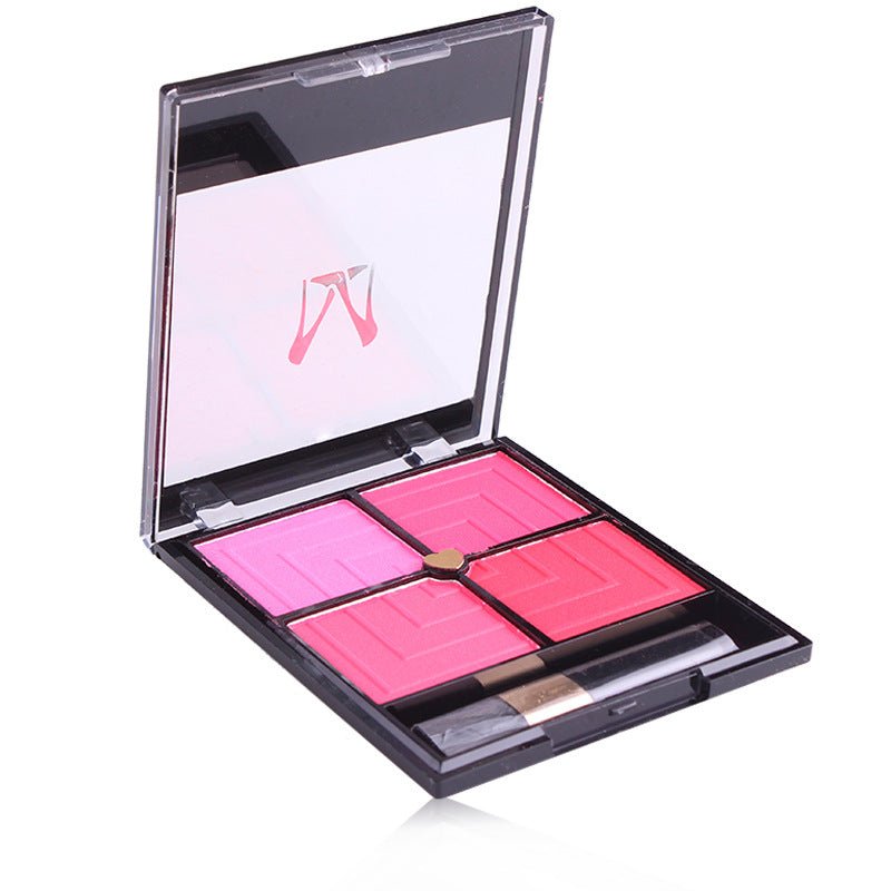 4-Color Blush Palette for Natural Contour, Radiant Cheeks & Long-Lasting Versatile Makeup - WebLuxes Store
