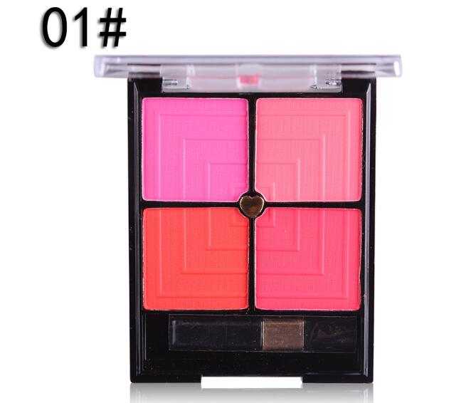 4-Color Blush Palette for Natural Contour, Radiant Cheeks & Long-Lasting Versatile Makeup - WebLuxes Store