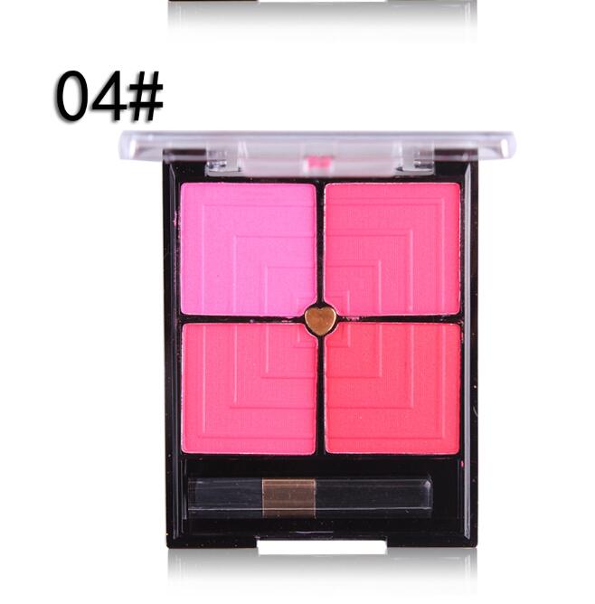 4-Color Blush Palette for Natural Contour, Radiant Cheeks & Long-Lasting Versatile Makeup - WebLuxes Store