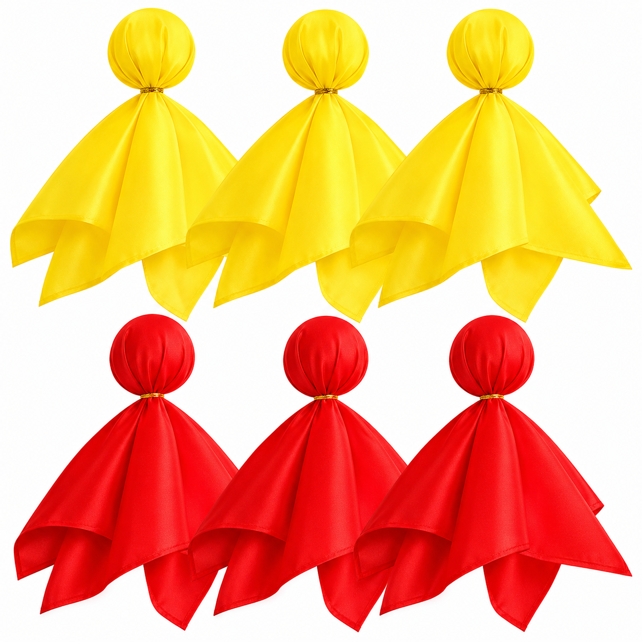 6 Pack Football Penalty Flags – Soft Tossing Referee Flags for Football Games, Sports Training, Parties & Events