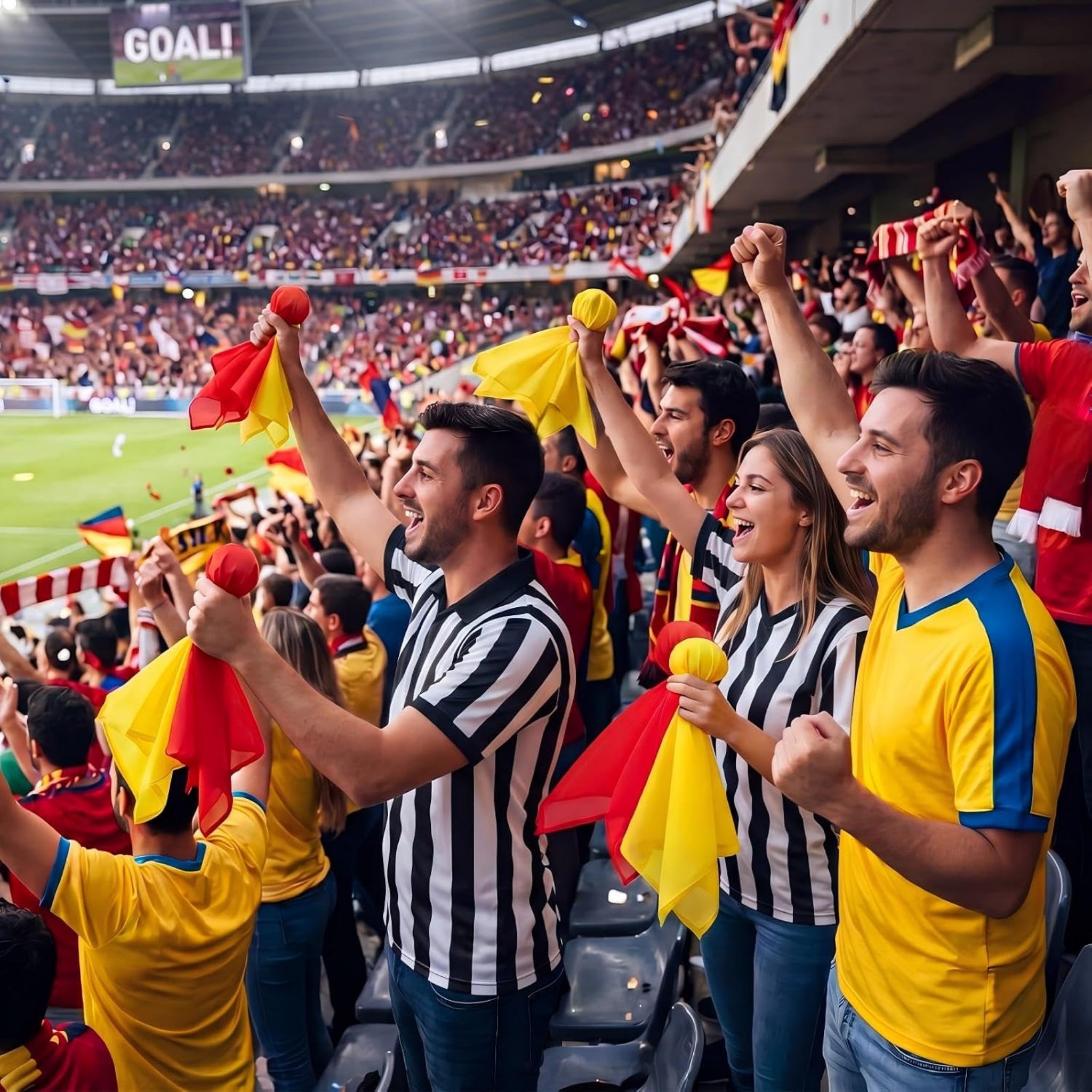 6 Pack Football Penalty Flags – Soft Tossing Referee Flags for Football Games, Sports Training, Parties & Events