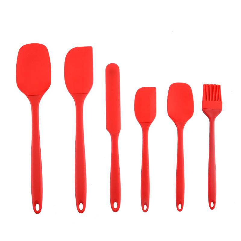 6 Piece Silicone Kitchen Utensil Set Cooking Baking Tools