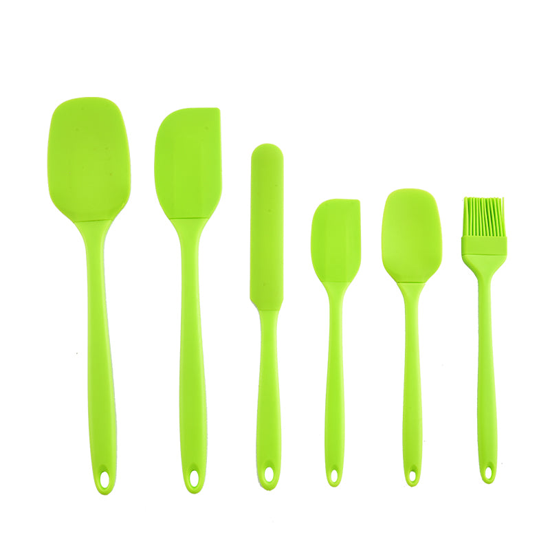 6 Piece Silicone Kitchen Utensil Set Cooking Baking Tools