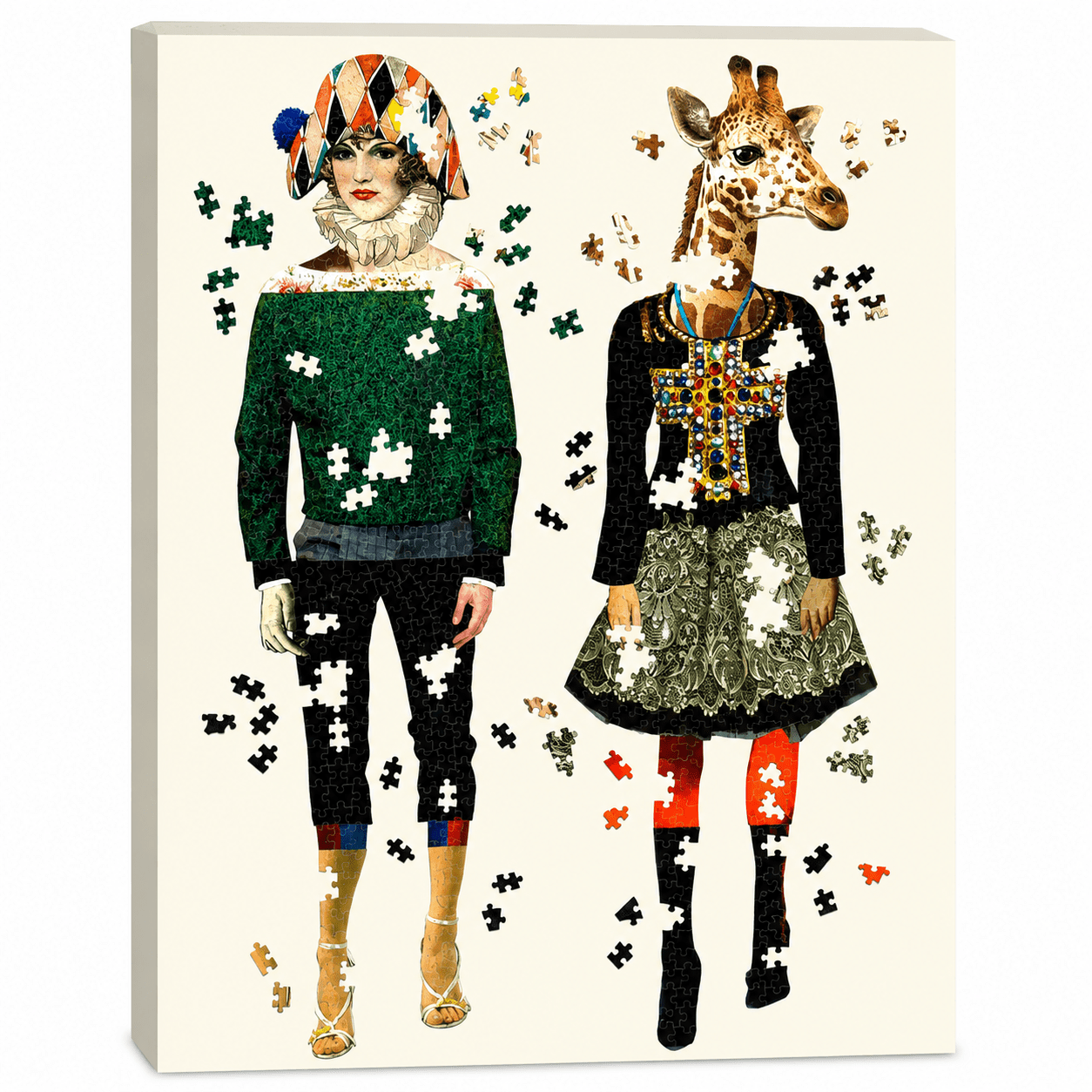 750-Piece Shaped Art Jigsaw Puzzle for Adults – Unique Fashion & Animal Design Puzzle Set for Family Game Night, Home Décor & Gift - WebLuxes Store
