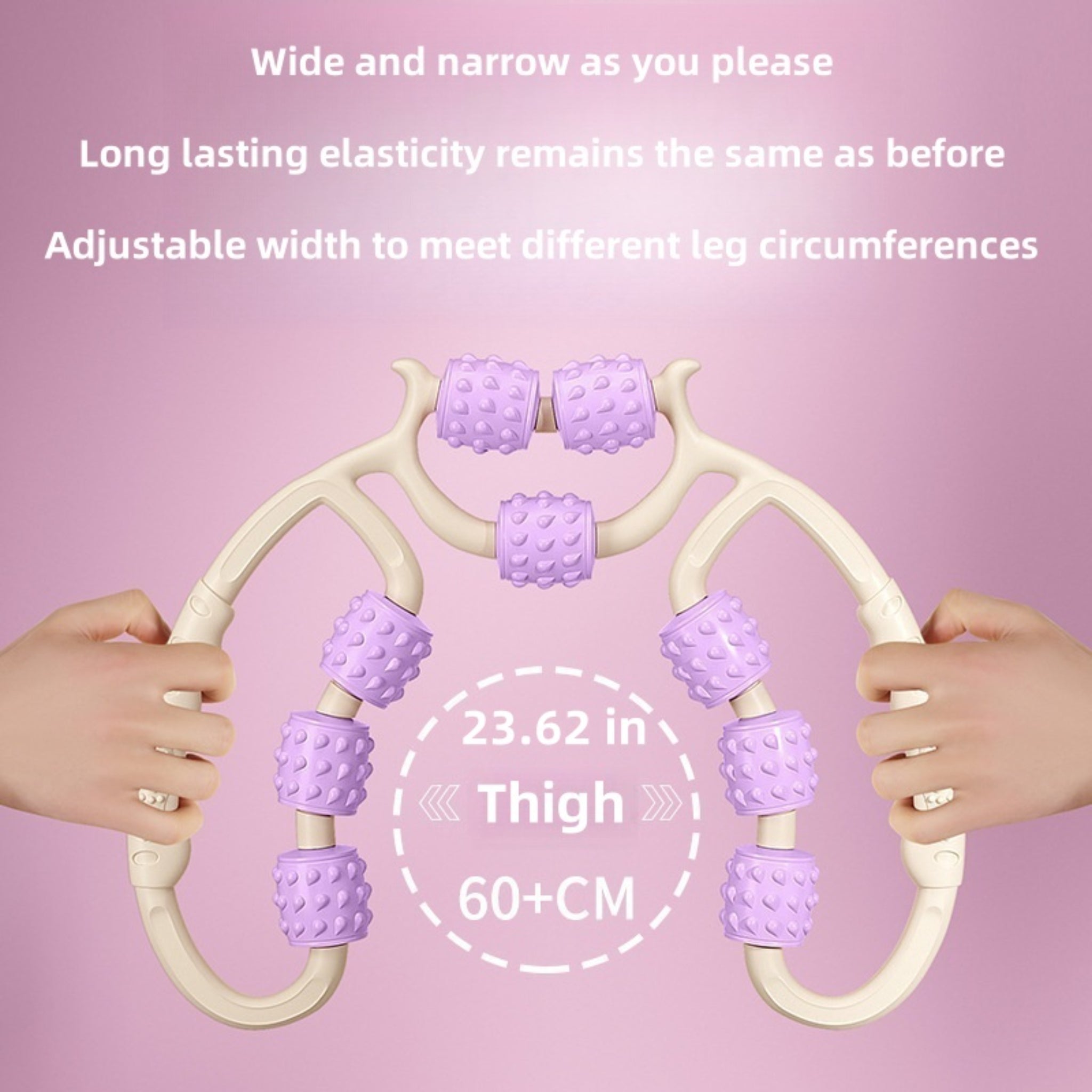 9-Wheel Leg Massager Roller – Manual Calf Muscle Massage Roller for Legs, Arms & Thighs | Deep Tissue Slimming Massage Tool - WebLuxes Store
