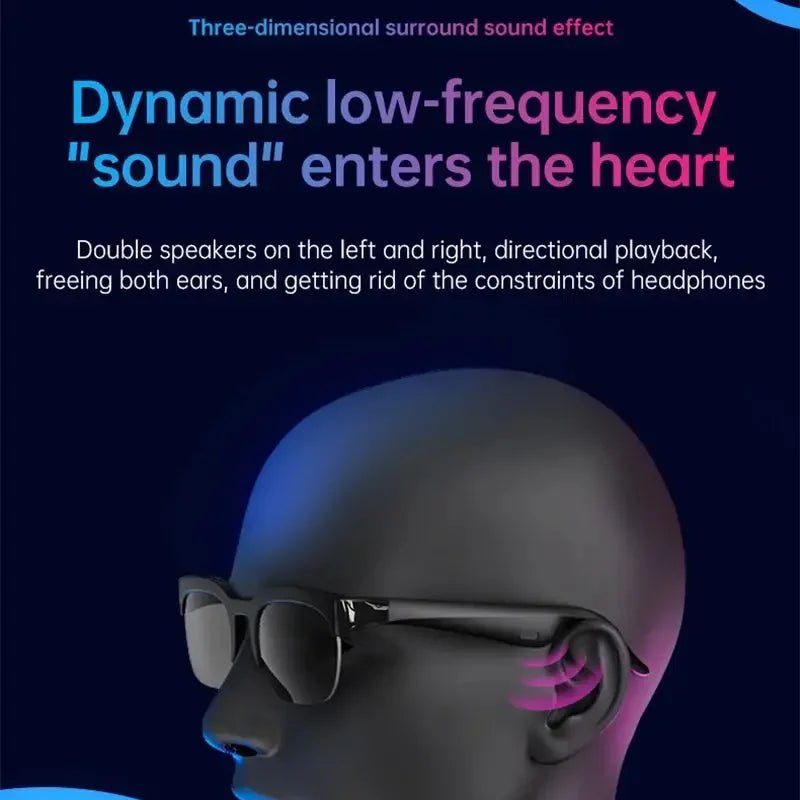 AI Smart Bluetooth Glasses - Voice Recording & Translation