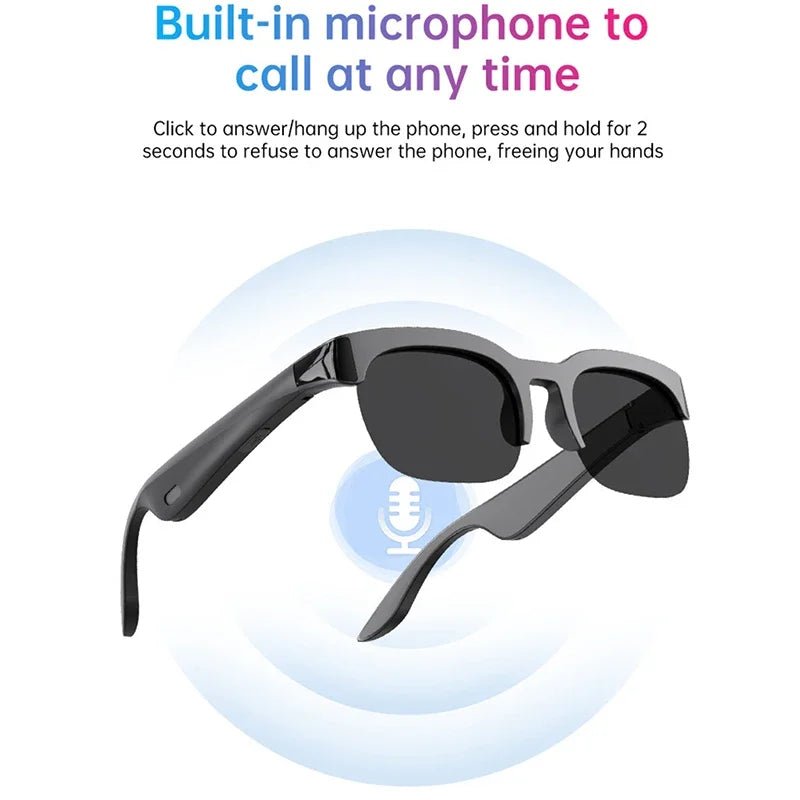 AI Smart Bluetooth Glasses - Voice Recording & Translation