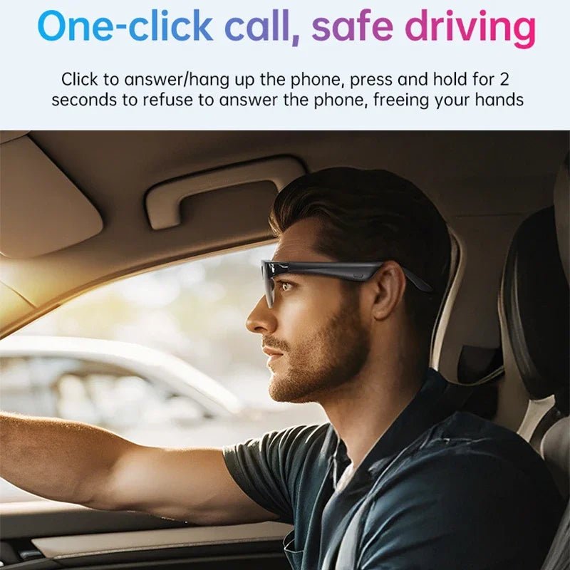 AI Smart Bluetooth Glasses - Voice Recording & Translation