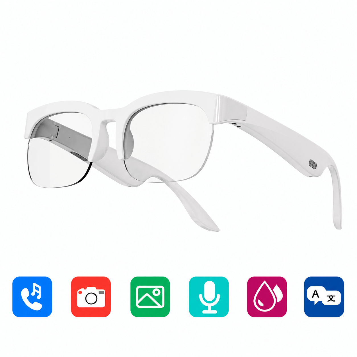 AI Smart Bluetooth Glasses - Voice Recording & Translation