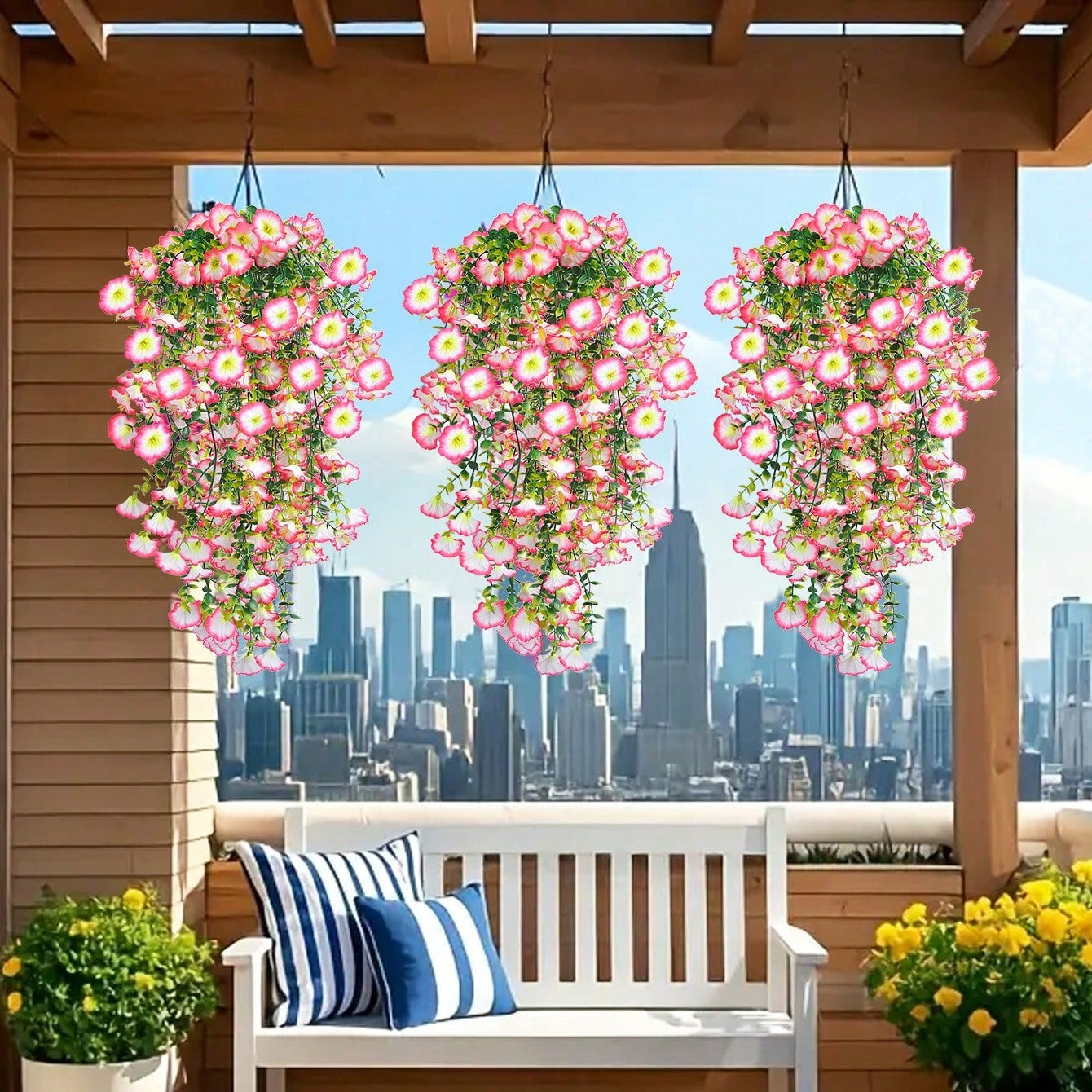 Artificial Eucalyptus Vine UV Resistant Hanging Greenery