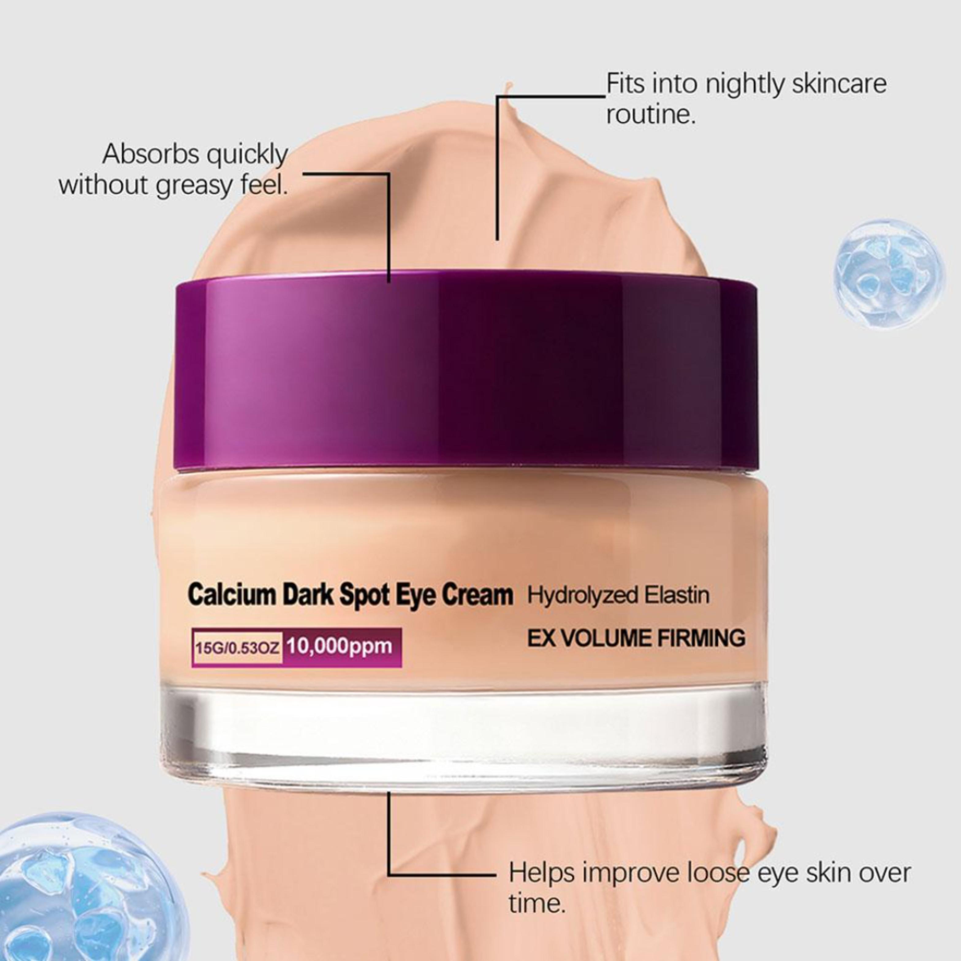 Calcium Dark Spot Eye Cream with Hydrolyzed Elastin