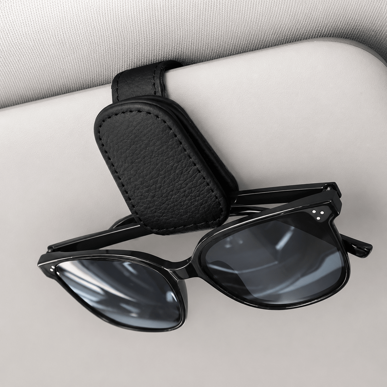Car Sun Visor Sunglasses Holder Clip with Card & Ticket Storage - Web Luxes