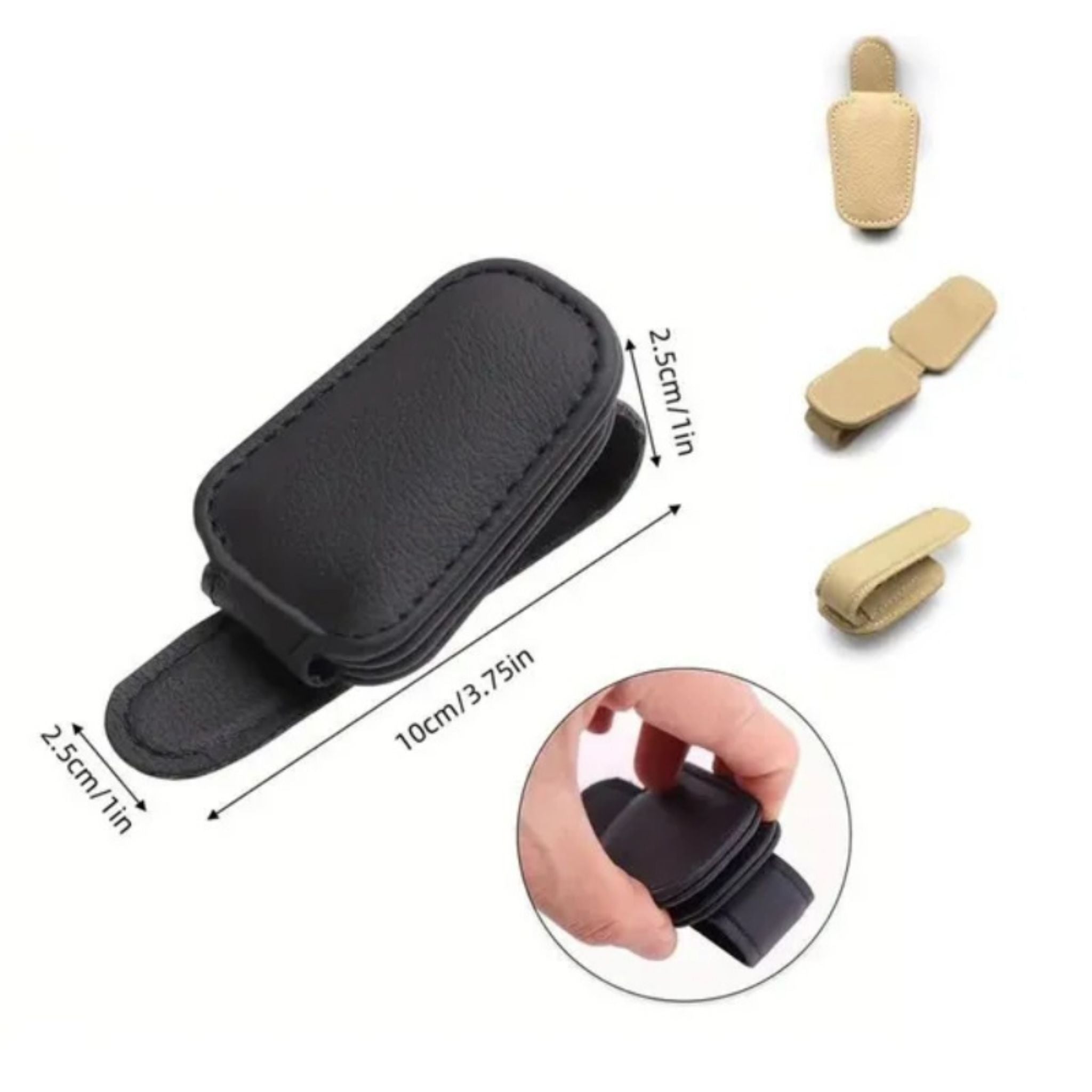 Car Sun Visor Sunglasses Holder Clip with Card & Ticket Storage - Web Luxes