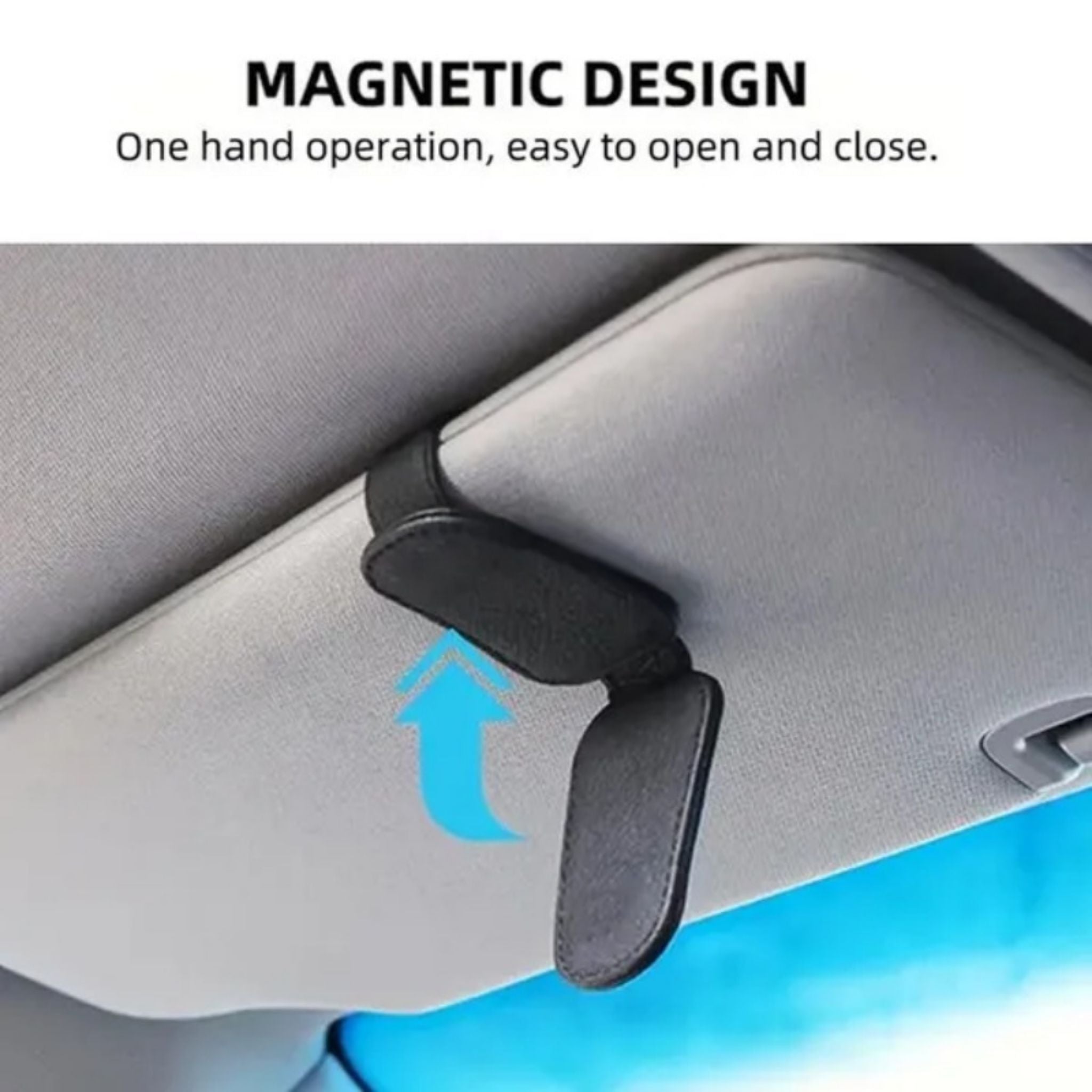 Car Sun Visor Sunglasses Holder Clip with Card & Ticket Storage - Web Luxes