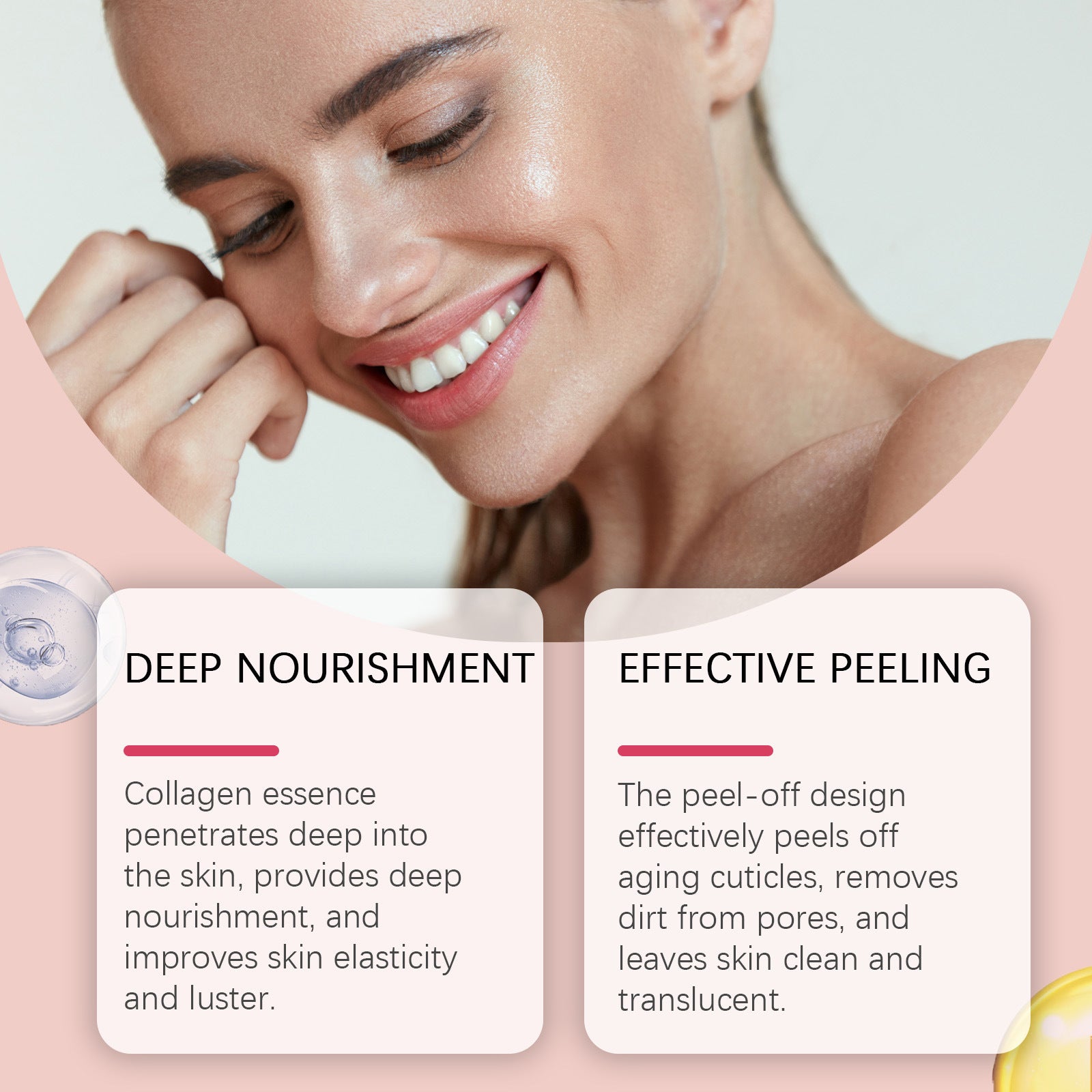 Collagen Peel-Off Facial Mask for Deep Cleansing, Hydration & Smoother-Looking Skin - WebLuxes Store