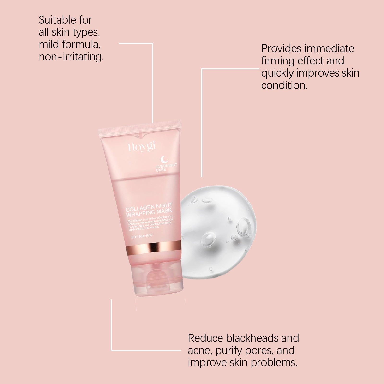 Collagen Peel-Off Facial Mask for Deep Cleansing, Hydration & Smoother-Looking Skin - WebLuxes Store