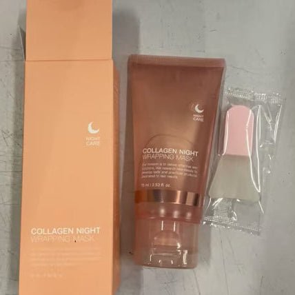 Collagen Wrapping Night Mask for Face, Hydrating Firming & Anti-Aging Skincare - WebLuxes Store