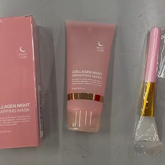 Collagen Wrapping Night Mask for Face, Hydrating Firming & Anti-Aging Skincare - WebLuxes Store